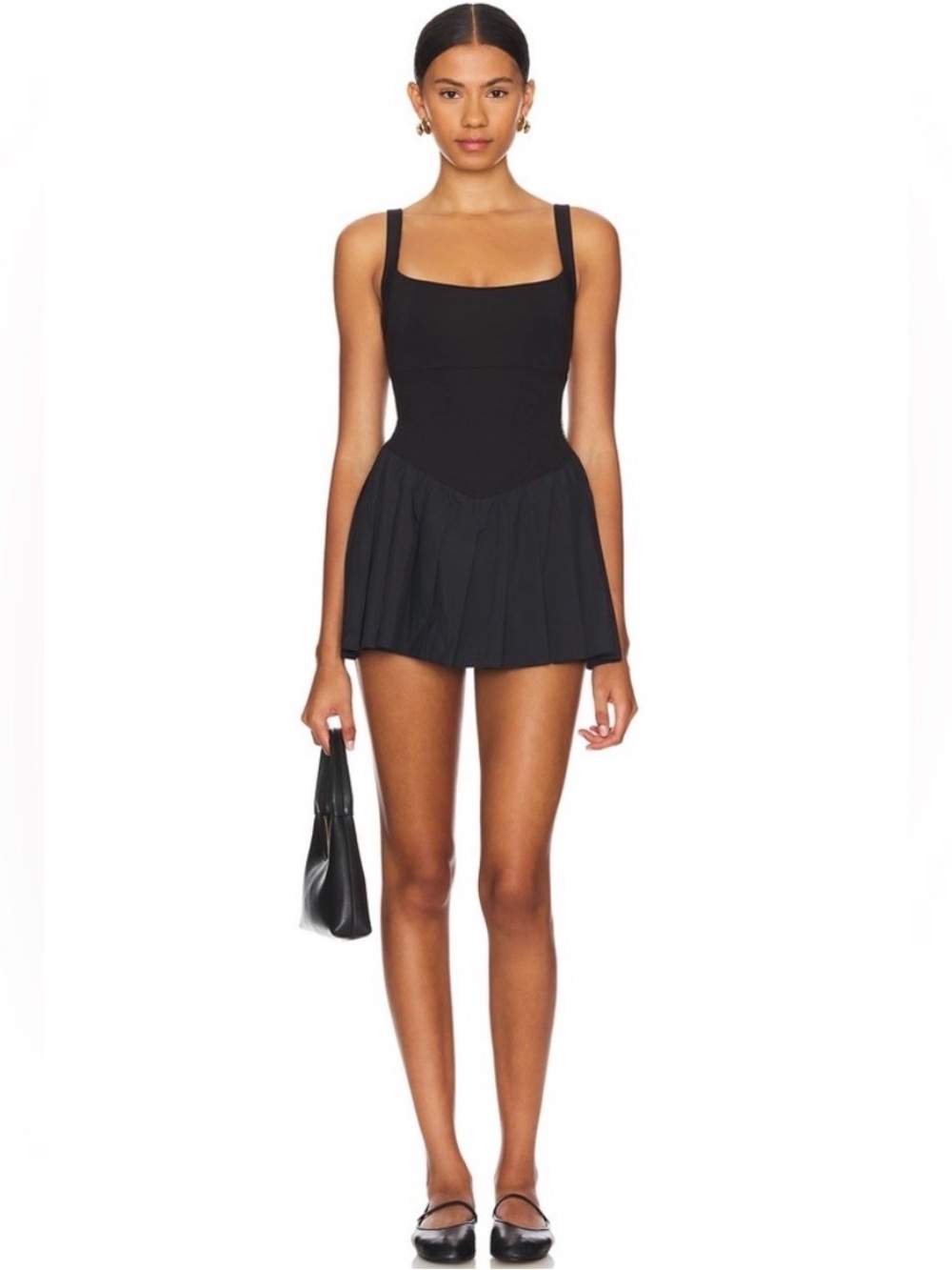 Free People FP Movement Black Swing Of Things Dress Romper Size Small